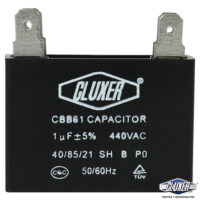 Capacitor de Ventilador, 1Mf, 440VAC +-5%, 50/60Hz, Cluxer CXCP4401
