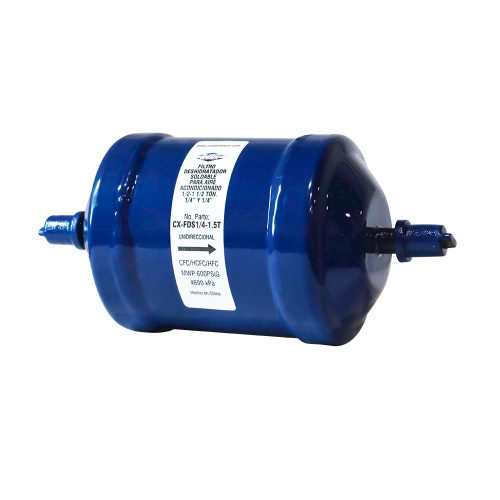 Filtro Deshidratador Soldable 1/4 y 1/4 para Aire Acondicionado, Unidireccional, 1/2-1 1/2 Ton. Marca Cluxer, Modelo: CX-FDS1/4-1.5T - Imagen 2